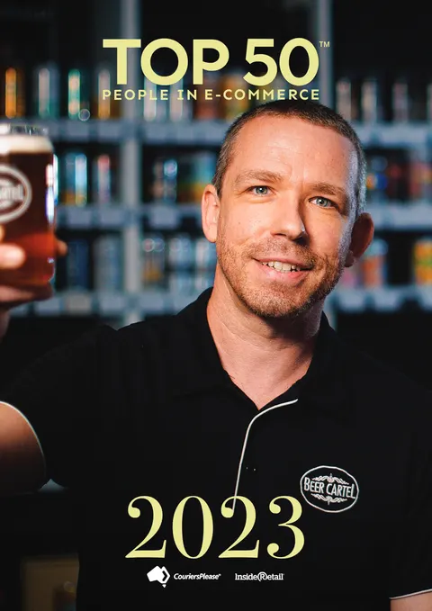 Inside Retail Top 50 People in E-Commerce 2023 personalised cover, Geoff Huens