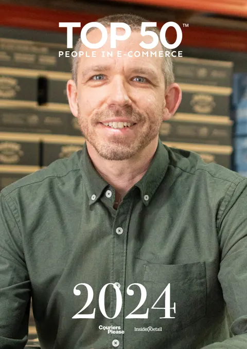 Inside Retail Top 50 People in E-Commerce 2024 personalised cover, Geoff Huens