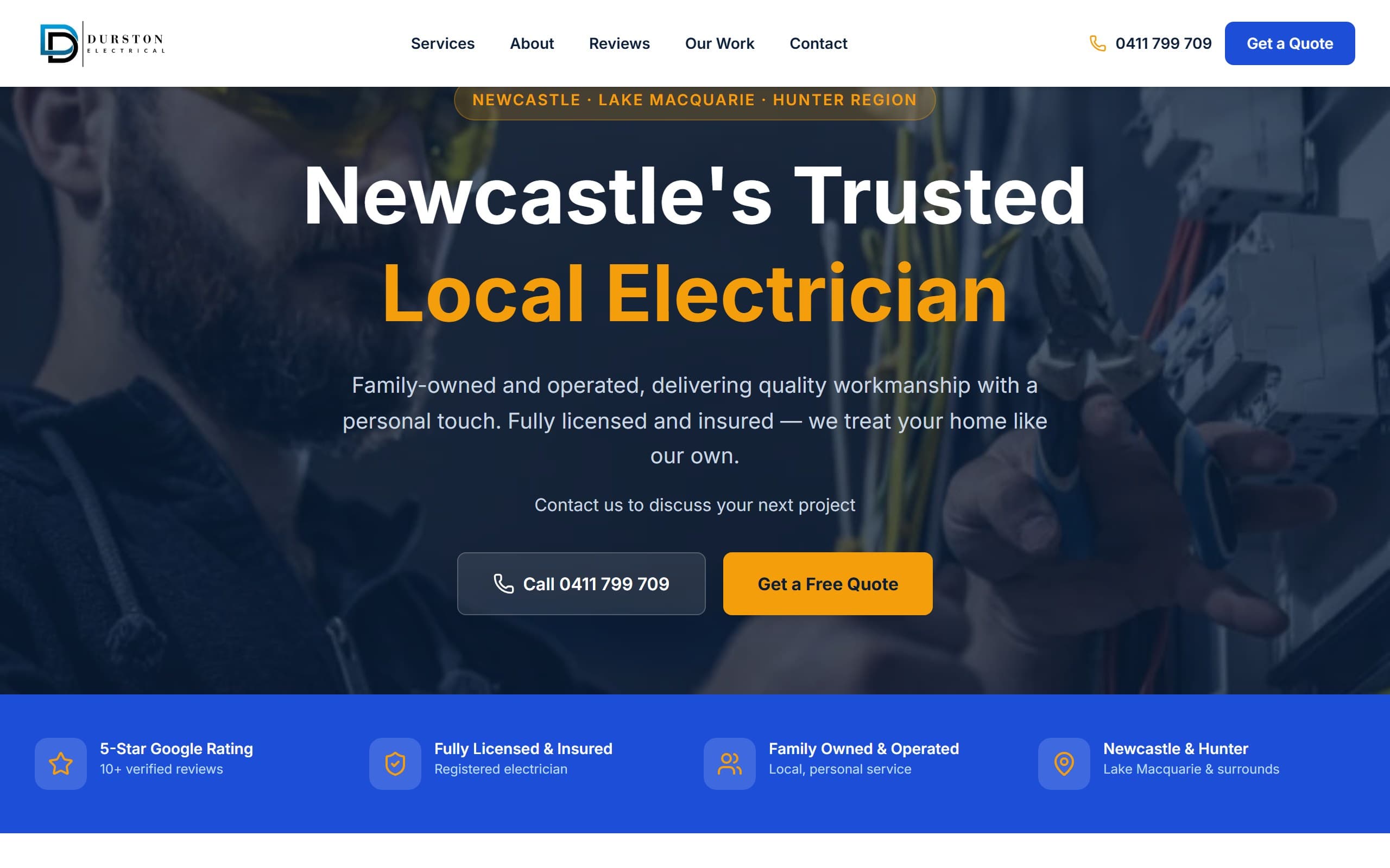 Durston Electrical desktop