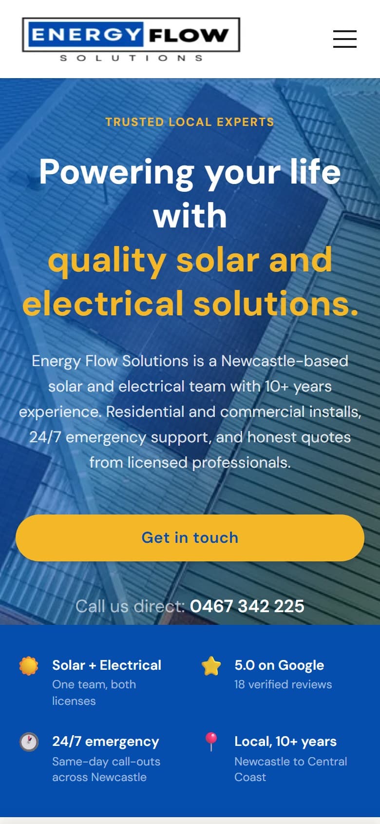Energy Flow Solutions mobile