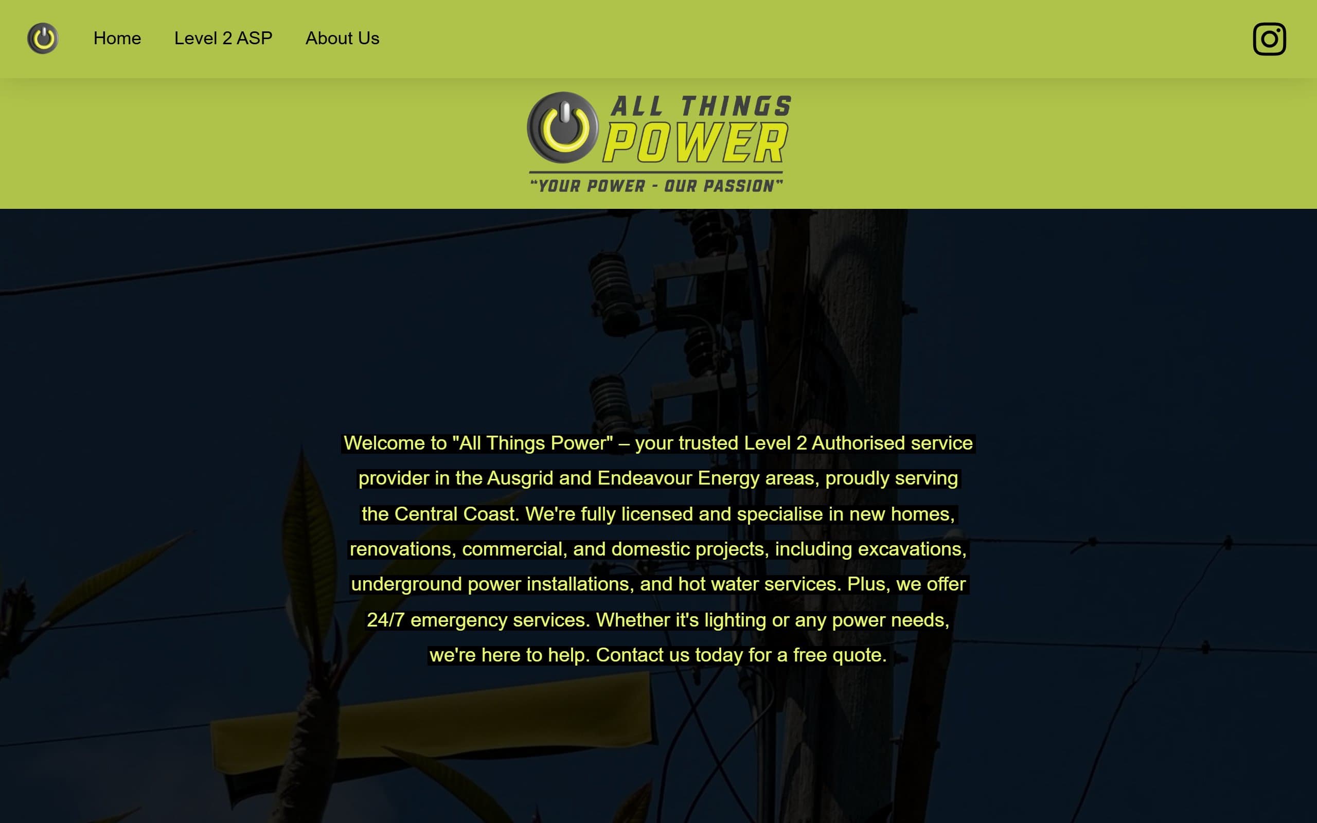 All Things Power's original site before the Made 4 Tradies rebuild
