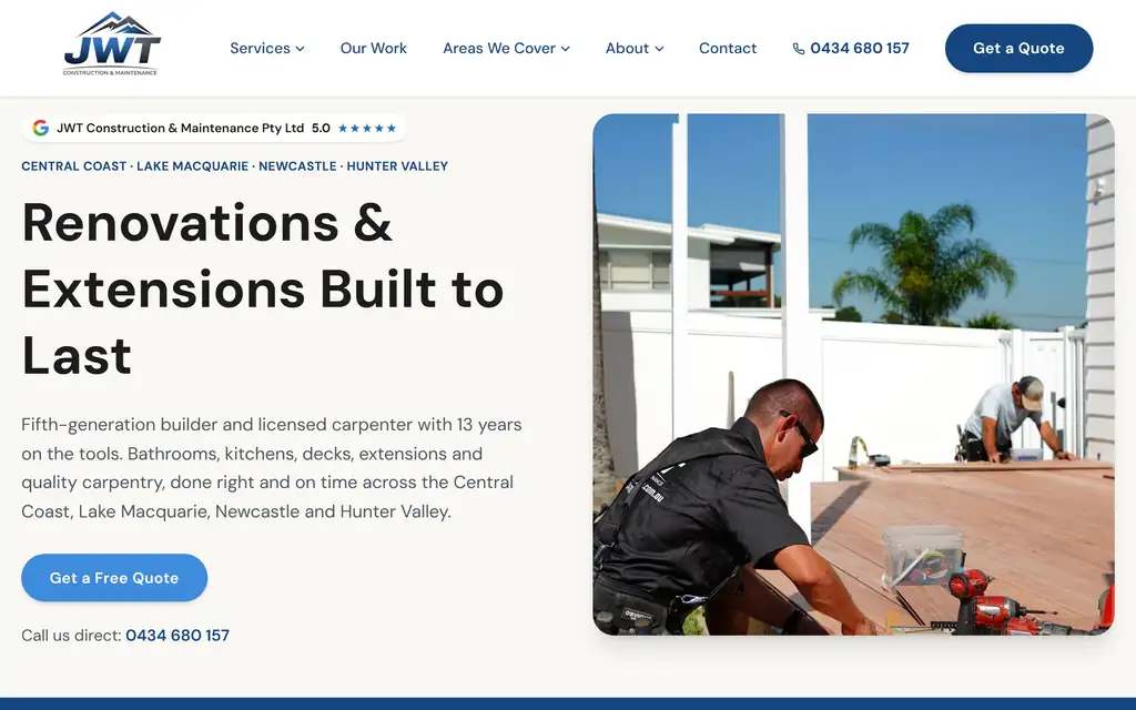 JWT Construction & Maintenance desktop