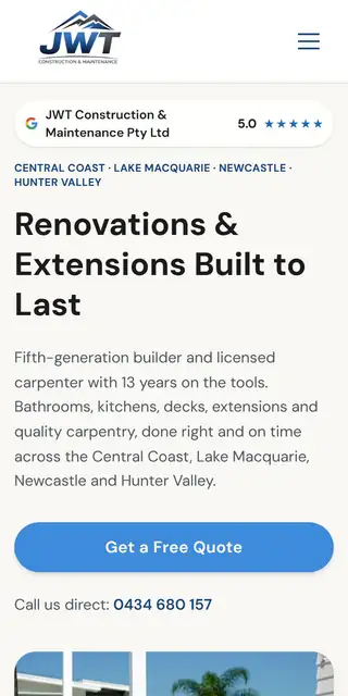 JWT Construction & Maintenance mobile